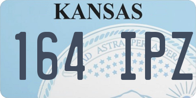 KS license plate 164IPZ