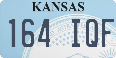 KS license plate 164IQF