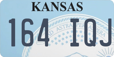 KS license plate 164IQJ