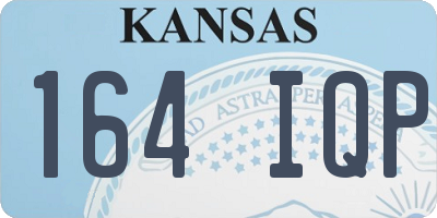 KS license plate 164IQP