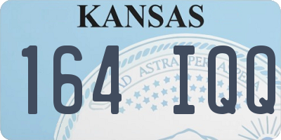 KS license plate 164IQQ