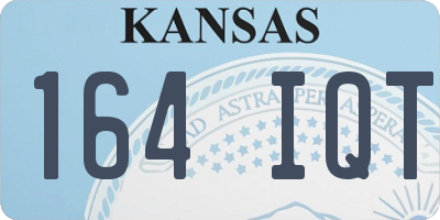 KS license plate 164IQT