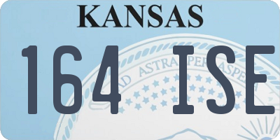 KS license plate 164ISE