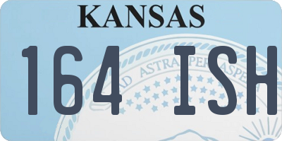 KS license plate 164ISH