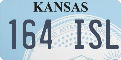 KS license plate 164ISL