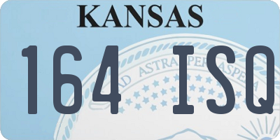 KS license plate 164ISQ