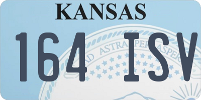 KS license plate 164ISV