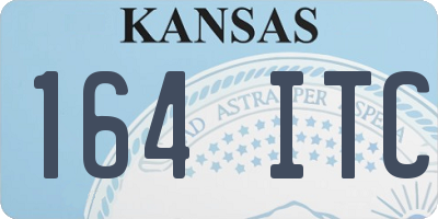 KS license plate 164ITC