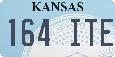 KS license plate 164ITE
