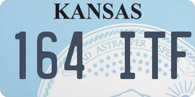 KS license plate 164ITF