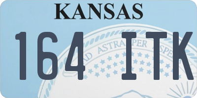 KS license plate 164ITK
