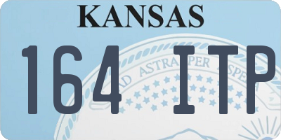 KS license plate 164ITP