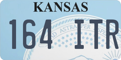 KS license plate 164ITR