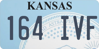 KS license plate 164IVF