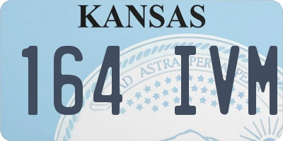KS license plate 164IVM