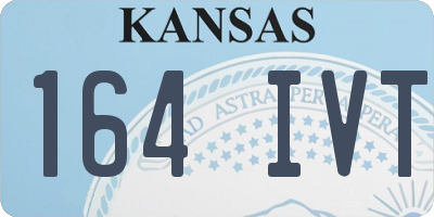 KS license plate 164IVT