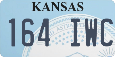 KS license plate 164IWC