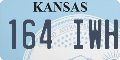 KS license plate 164IWH