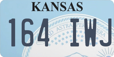 KS license plate 164IWJ