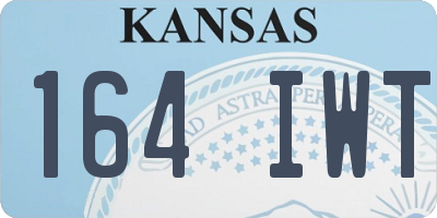 KS license plate 164IWT