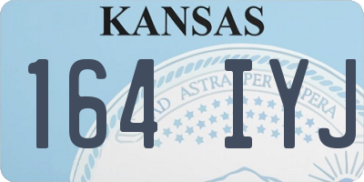KS license plate 164IYJ
