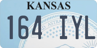 KS license plate 164IYL