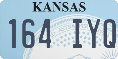 KS license plate 164IYQ