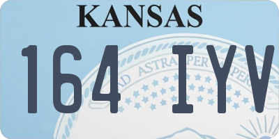 KS license plate 164IYV