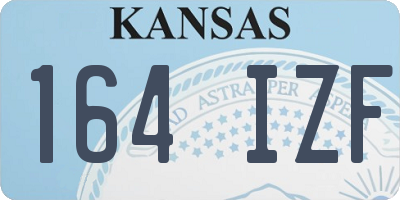 KS license plate 164IZF