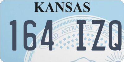 KS license plate 164IZQ