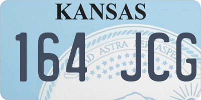 KS license plate 164JCG
