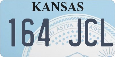 KS license plate 164JCL