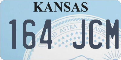KS license plate 164JCM