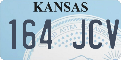 KS license plate 164JCV
