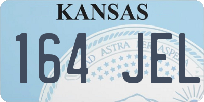 KS license plate 164JEL