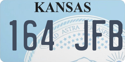 KS license plate 164JFB