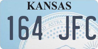 KS license plate 164JFC