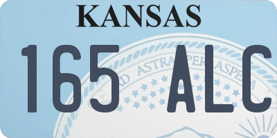 KS license plate 165ALC