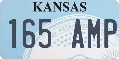 KS license plate 165AMP