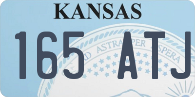 KS license plate 165ATJ