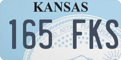 KS license plate 165FKS