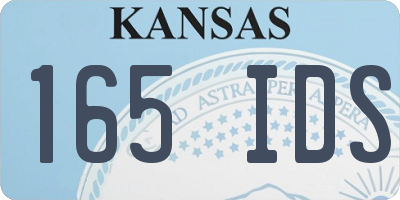 KS license plate 165IDS