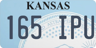 KS license plate 165IPU