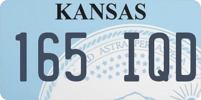 KS license plate 165IQD