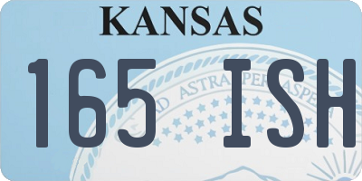 KS license plate 165ISH
