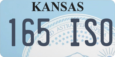 KS license plate 165ISO
