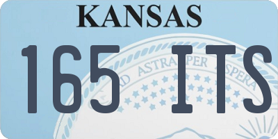 KS license plate 165ITS