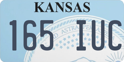 KS license plate 165IUC