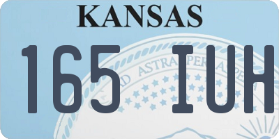 KS license plate 165IUH