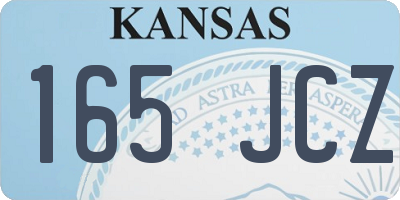 KS license plate 165JCZ